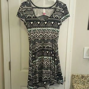 Aztec print dress